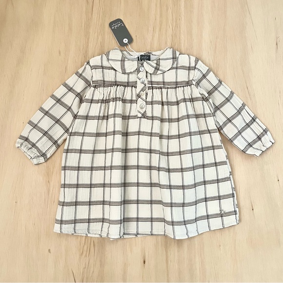 Tocoto Vintage Checkered Dress - Picture 7 of 10